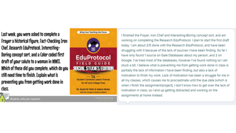 Eduprotocol Reflection Sequencing EduProtocols for PBL | HistoryRewriter